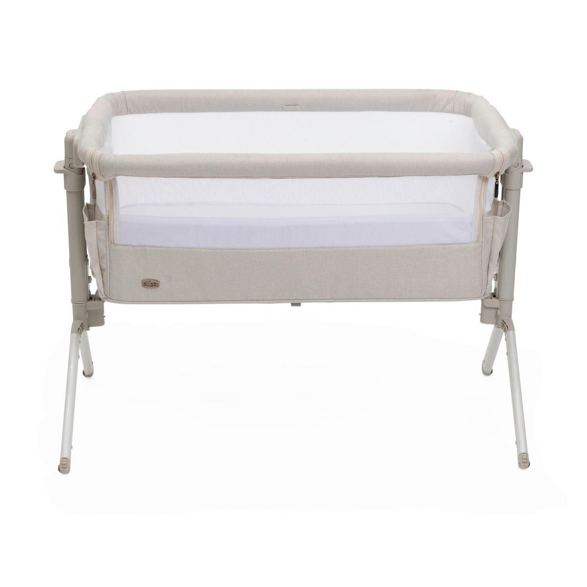 BEISTELLBETT Next2Me Armonia  - Beige, Basics, Textil/Metall (99/69/83/55,5cm) - Chicco
