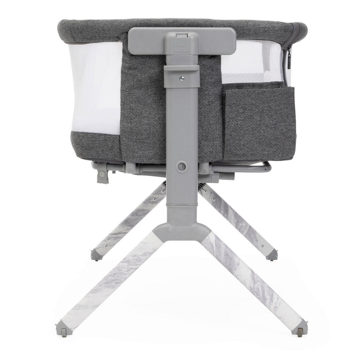 BEISTELLBETT Next2Me Armonia  - Dunkelgrau, Basics, Textil/Metall (99/69/83/55,5cm) - Chicco