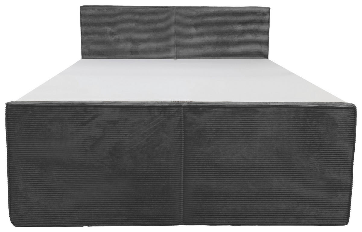 BOXSPRINGOVÁ POSTEĽ, 180/200 cm, sivá - sivá, Modern, textil (180/200cm) - Livetastic