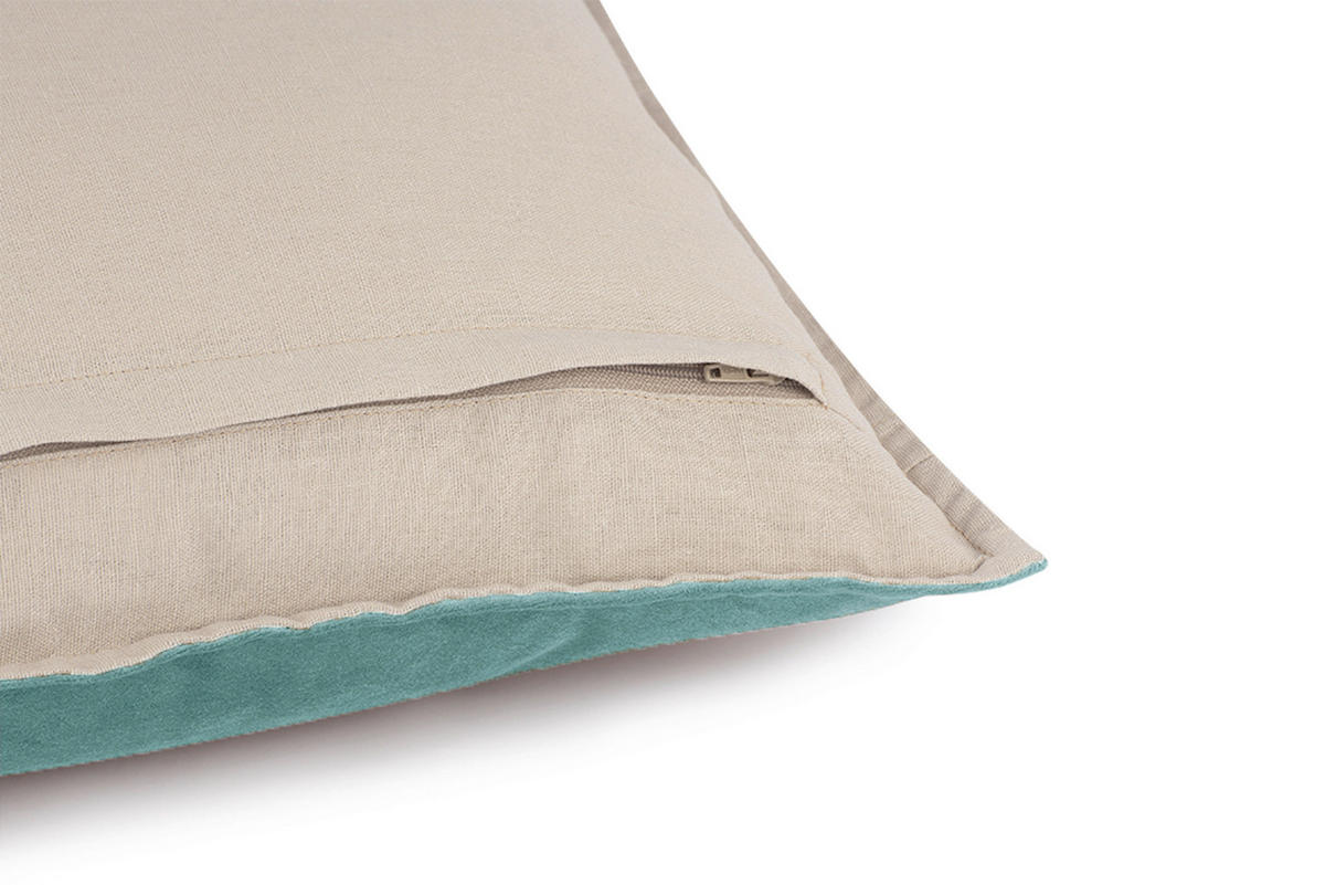 KISSENHÜLLE SW-DOLCE 45/45 cm  - Salbeigrün, Basics, Textil (45/45cm) - Schöner Wohnen