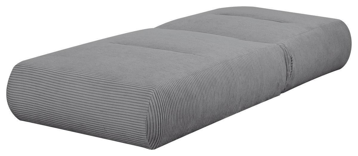 SCHLAFSESSEL in Cord Grau  - Grau, Design, Textil (81/88/160cm) - Livetastic