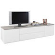 LOWBOARD  in 200/45/45 cm  - Weiß/Grau, Design, Holzwerkstoff (200/45/45cm) - Carryhome