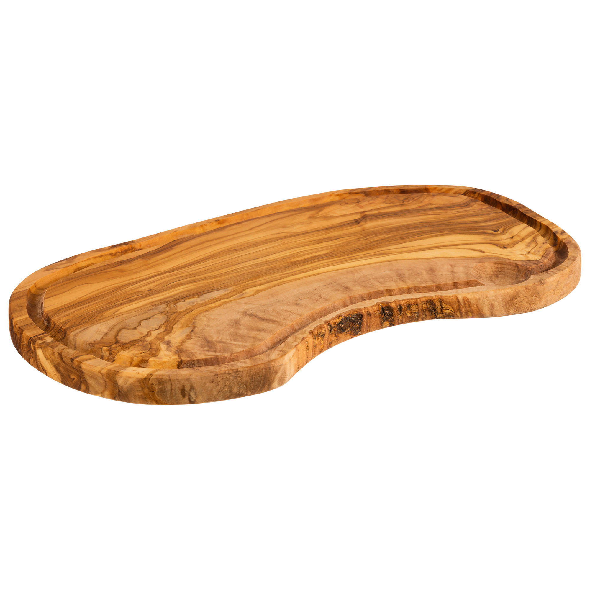 SERVIERBRETT Holz Olivenholz OLIVE  - Karamell, Basics, Holz (39,5/31/2,5cm)