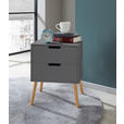 NACHTSCHRANK 40/60/30 cm Kiefer massiv  - Naturfarben/Grau, Design, Holz/Holzwerkstoff (40/60/30cm) - Xora