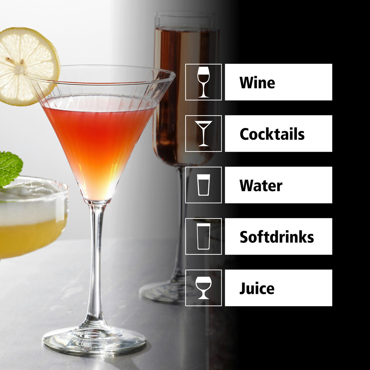 GLÄSERSET LINEAR  12-teilig  - Klar, Basics, Glas (11,5/20cm)