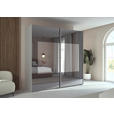 SCHWEBETÜRENSCHRANK 226/223/68 cm 2-türig Seidengrau  - Seidengrau, Design, Glas/Holzwerkstoff (226/223/68cm) - Xora