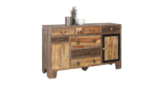 SIDEBOARD in 148/90/40 cm - Messingfarben/Multicolor, Trend, Keramik/Holz (148/90/40cm) - Landscape