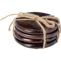 SADA PODLOŽIEK - viacfarebná, Basics, drevo (10/10/1cm)