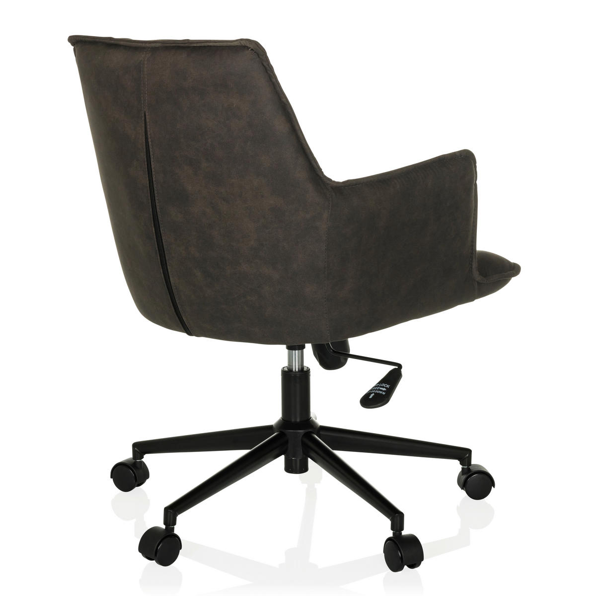 DREHSTUHL Dunkelgrau  - Dunkelgrau/Schwarz, MODERN, Kunststoff/Textil (54/85/70cm) - MID.YOU