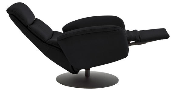 RELAXSESSEL in Leder Schwarz  - Schwarz, Design, Leder/Metall (76/108/86cm) - Dieter Knoll