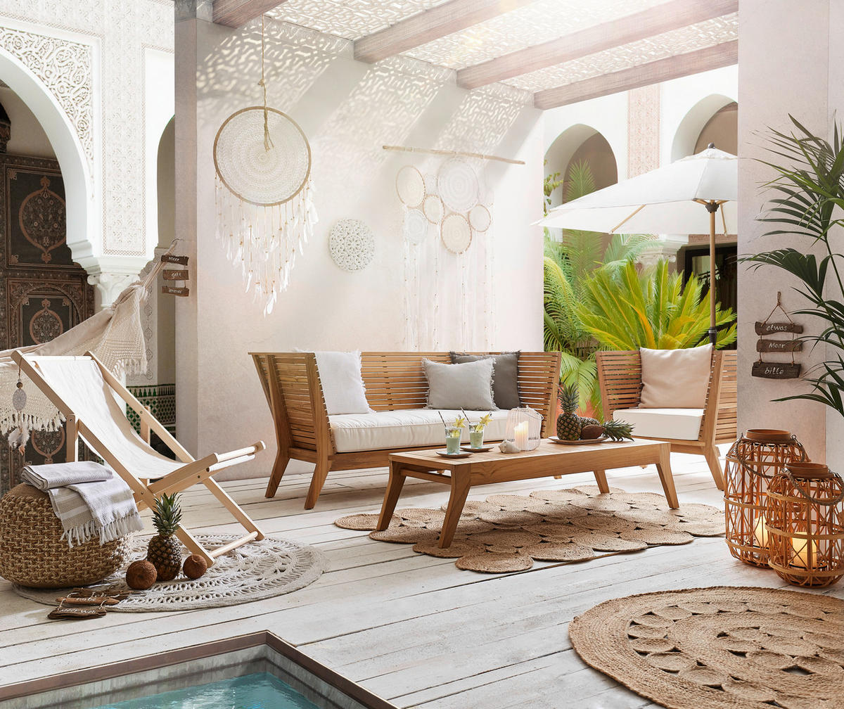 SONNENSCHIRM  350/350 cm  - Eschefarben/Naturfarben, Design, Textil/Metall (350/350cm) - Doppler