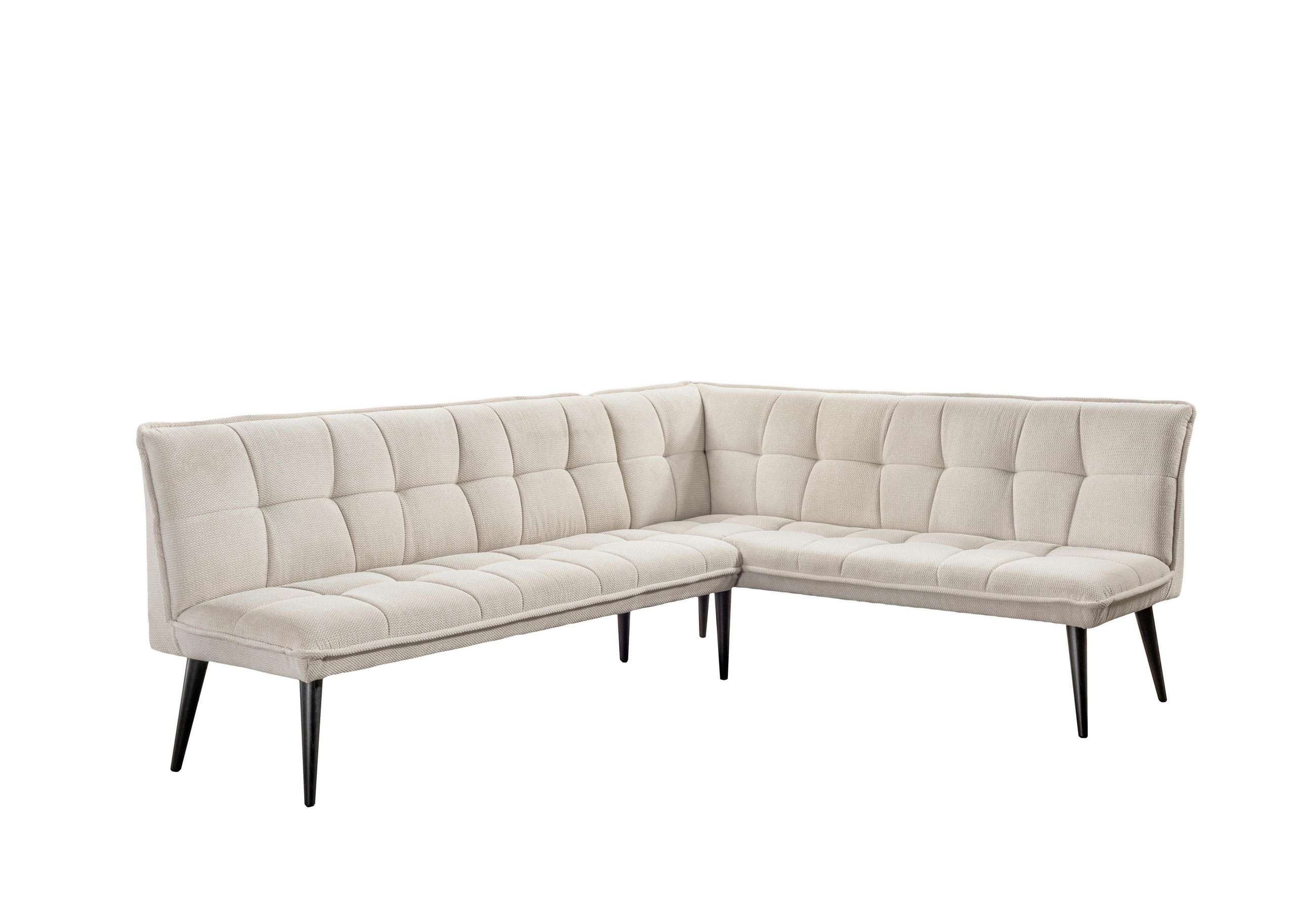 KLUPA KUTNA  bež  drvo, tekstil, drvni materijal      - bež/crna, Moderno, drvni materijal/drvo (260/201cm) - Livetastic