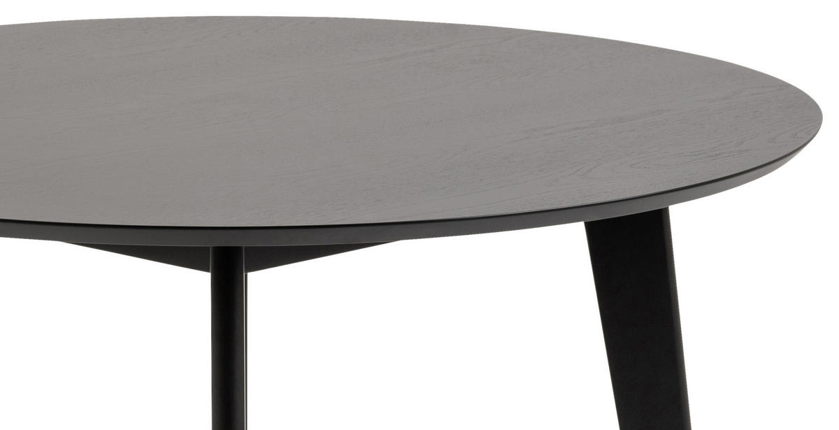 JEDÁLENSKÝ STÔL, dub, kaučukové drevo, čierna, 105/105/76 cm - čierna, Modern, drevo (105/105/76cm) - MID.YOU