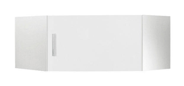 AUFSATZSCHRANK 80/40/80 cm  - Chromfarben/Weiß Hochglanz, Design, Holzwerkstoff/Kunststoff (80/40/80cm) - Xora