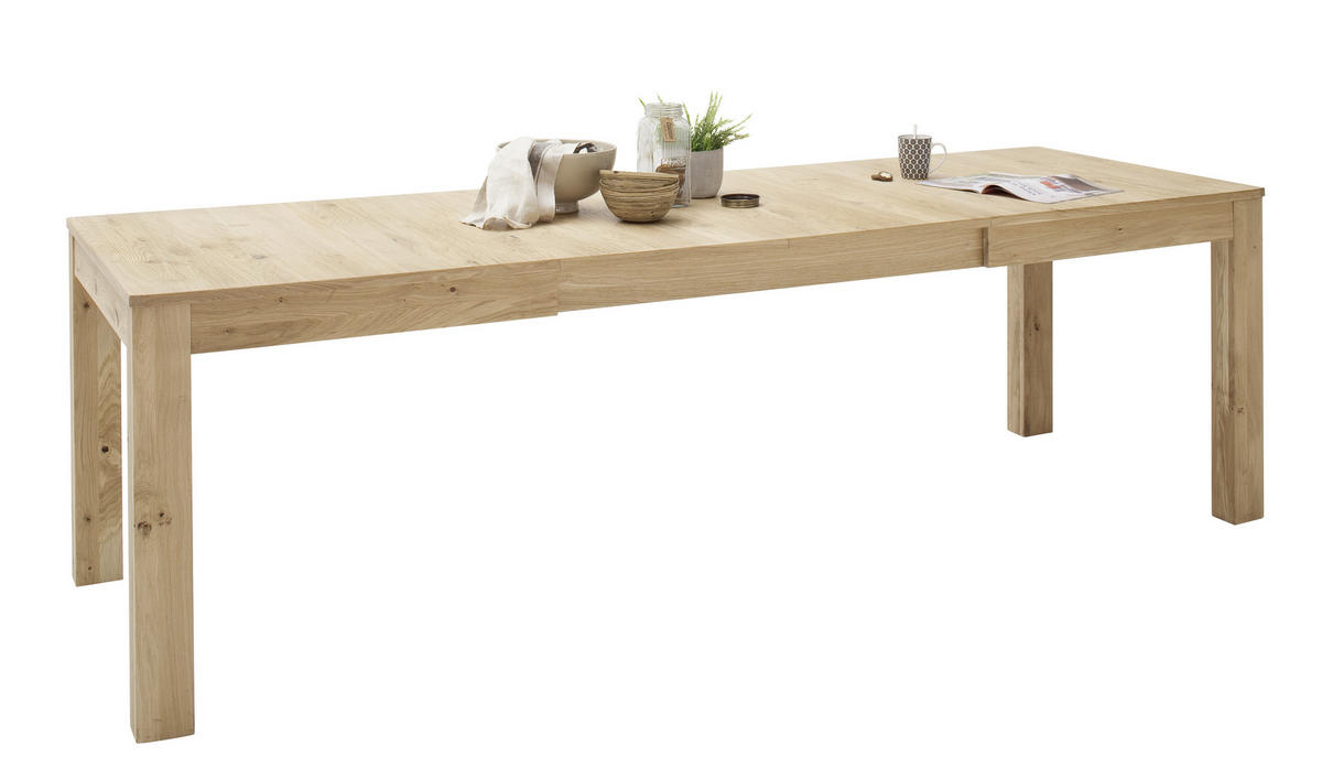 MATBORD i trä, trämaterial 160-260/90/77 cm   - ekfärgad, Design, trämaterial/trä (160-260/90/77cm) - Livetastic
