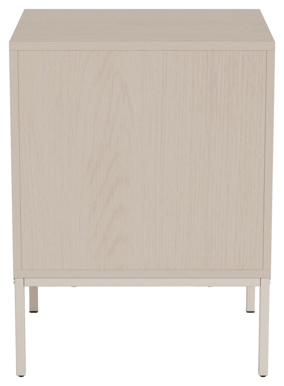 NACHTSCHRANK 46/61/40 cm  - Eiche grau/Grau, MODERN, Holzwerkstoff/Metall (46/61/40cm) - VanDerken