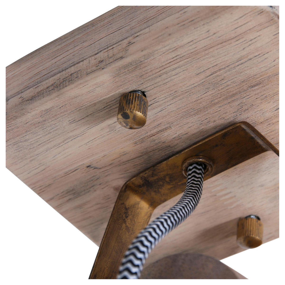 DECKENSPOTS - Anthrazit/Kupferfarben, Trend, Holz/Metall (59/19/23cm)