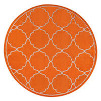 OUTDOORTEPPICH  für Terrasse und Balkon 120 cm Berlin Orange  - Orange, LIFESTYLE, Kunststoff/Textil (120cm) - Novel