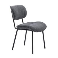 STOL 2 styck  bouclé  grå  - grå, Modern, metall/textil (50/98/50cm) - Niels Andersson