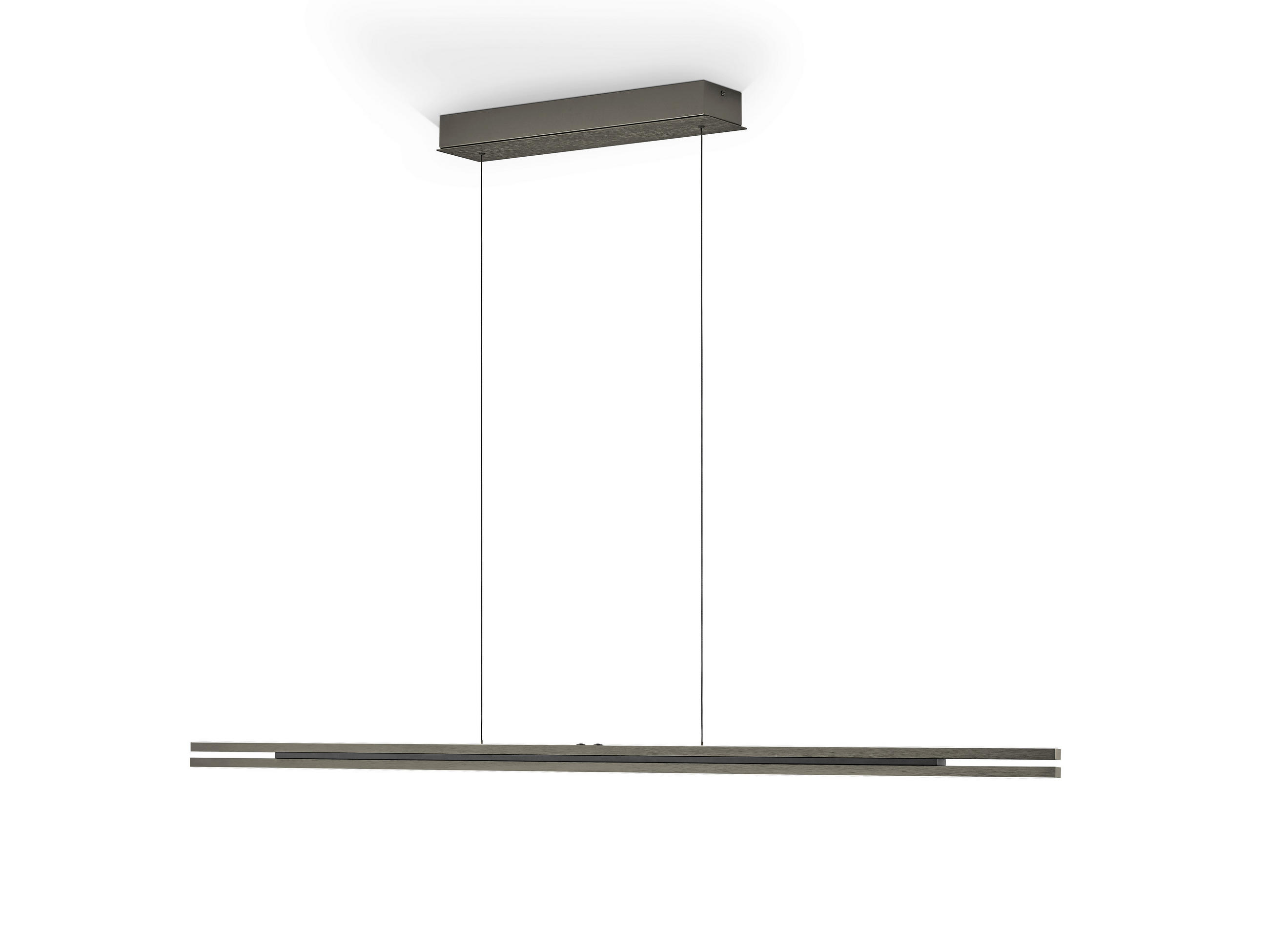 LED-PENDELLEUCHTE Ben 150/5/60-180 cm  - Bronzefarben, Design, Metall (150/5/60-180cm) - elements by BANKAMP