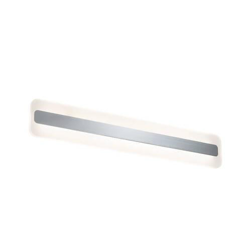 LED-DECKENLEUCHTE 60/10 cm   - Chromfarben/Weiß, Basics, Metall (60/10cm) - Paulmann