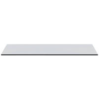 EINLEGEPLATTE Glas Hellgrau  - Hellgrau, Konventionell, Glas (87/0,6/35cm) - Hom`in