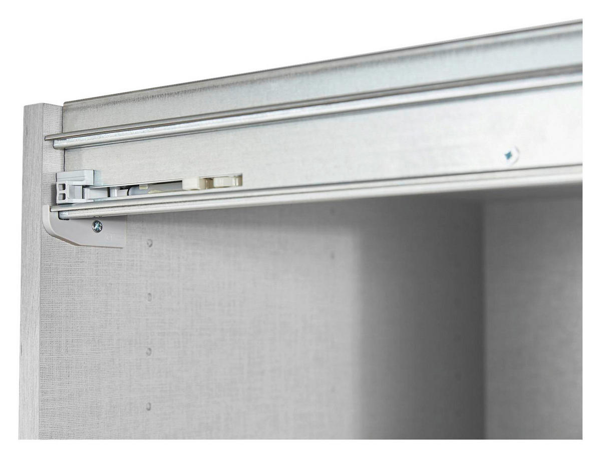 TÜRDÄMPFER 61/9/5 cm 3-teilig Silberfarben  - Silberfarben, Kunststoff/Metall (61/9/5cm) - home24
