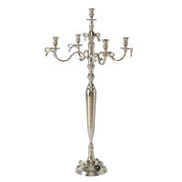 KERZENHALTER - Silberfarben, LIFESTYLE, Metall (57/57/105cm)