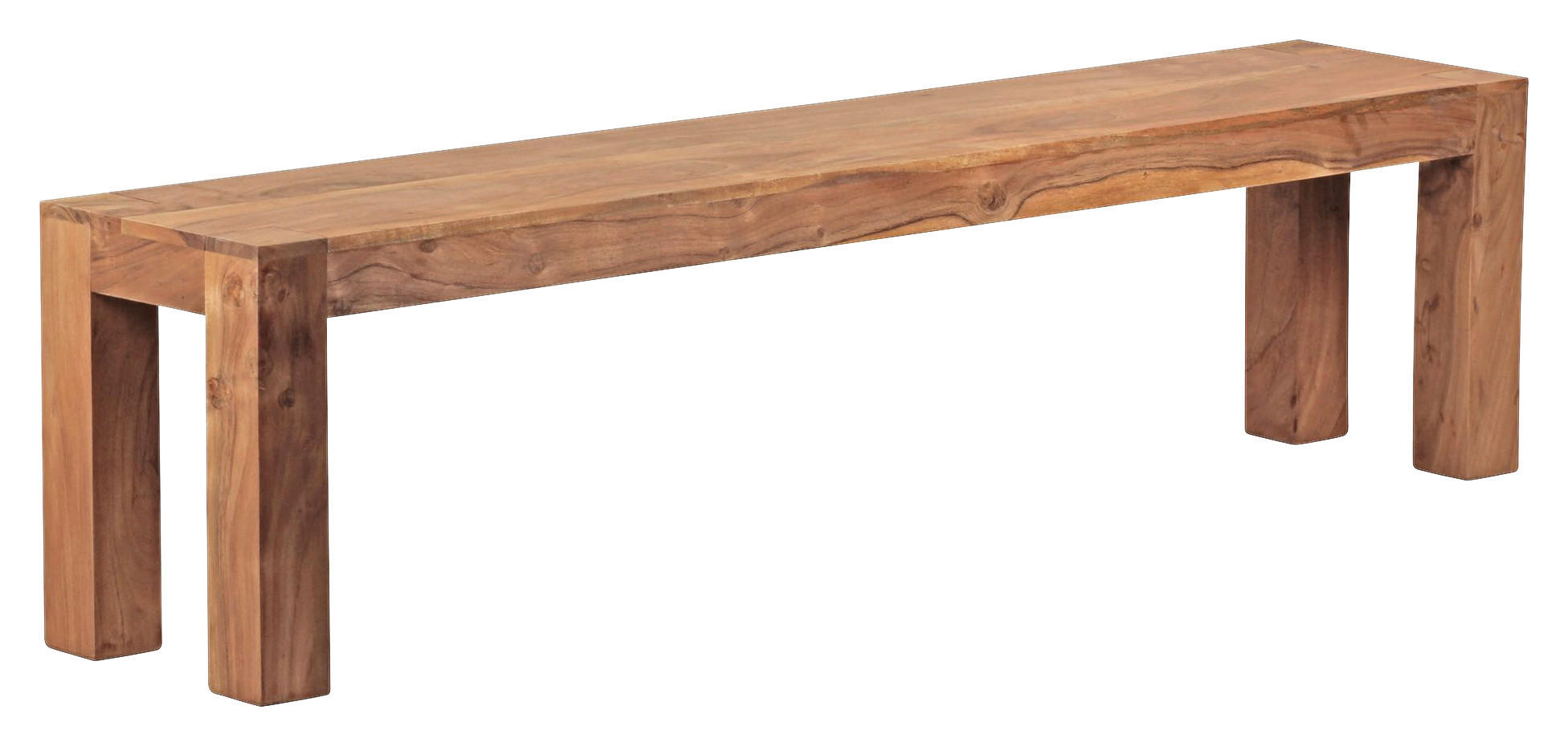 SEDACÍ LAVICE, akácie, barvy akácie - barvy akácie, Moderní, dřevo (180/45/35cm) - P & B