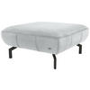 HOCKER Webstoff Silberfarben  - Silberfarben/Schwarz, Design, Textil/Metall (83/44/83cm) - LOOKS by W.Joop