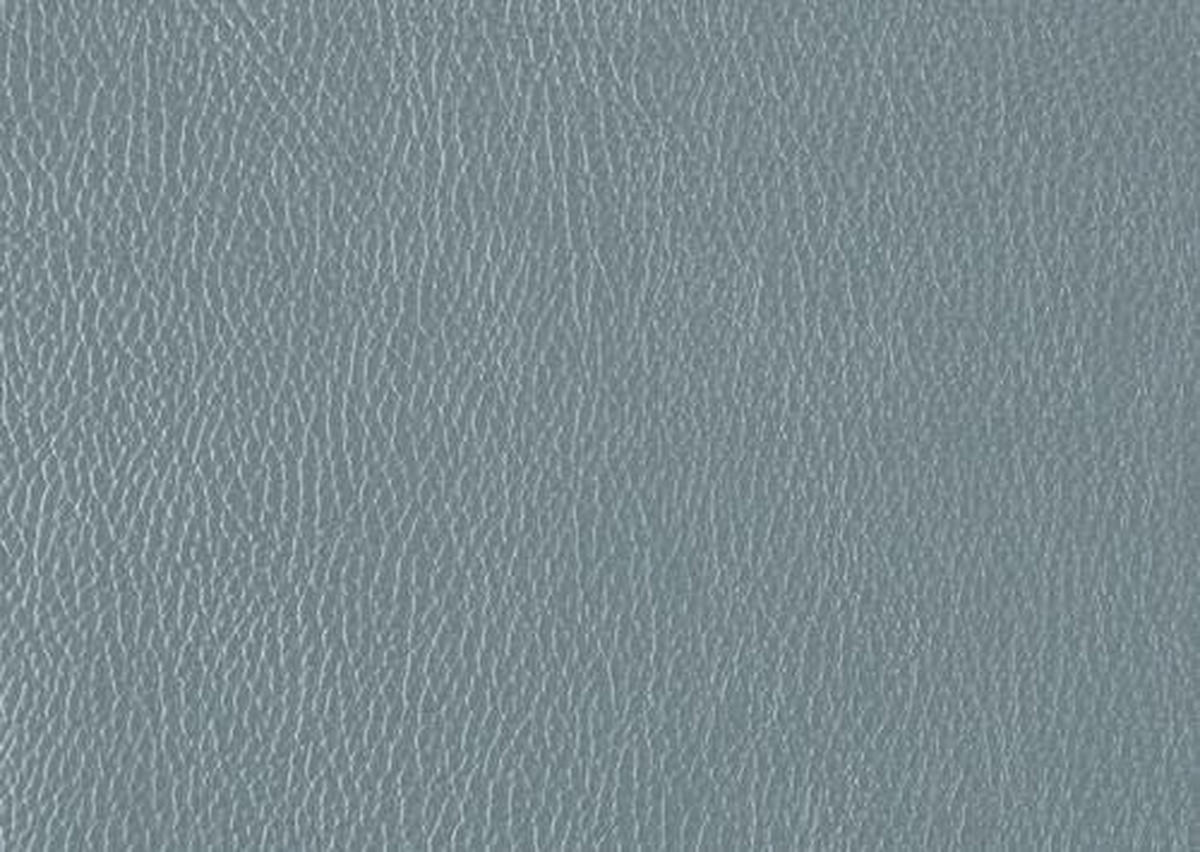 2,5-SITZER Echtleder Blau  - Blau/Schwarz, Design, Leder/Metall (200/102/92cm) - Johann Jakob