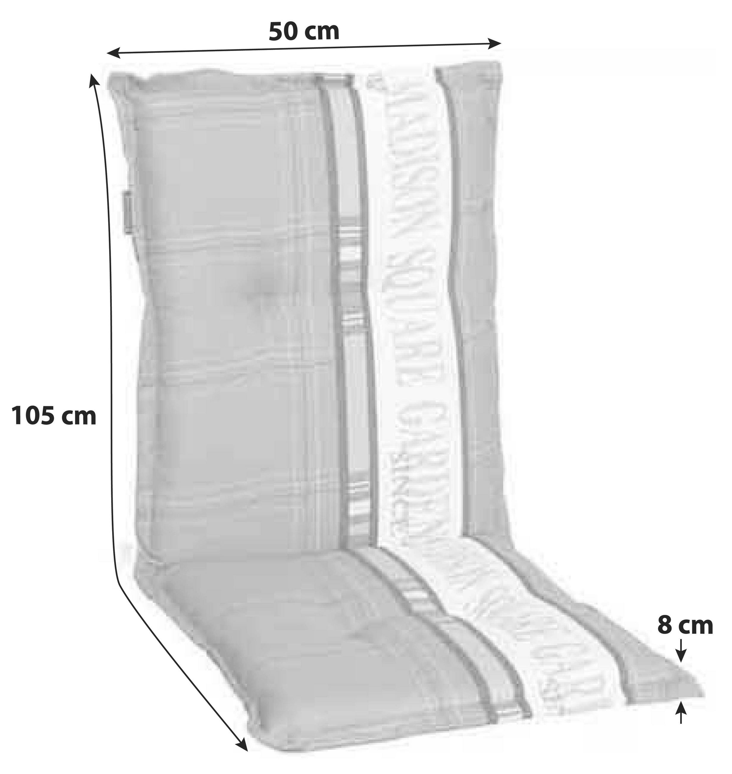 SESSELAUFLAGE in Grau Schriftzug  - Grau, KONVENTIONELL, Textil (50/8/105cm) - Ambia Garden