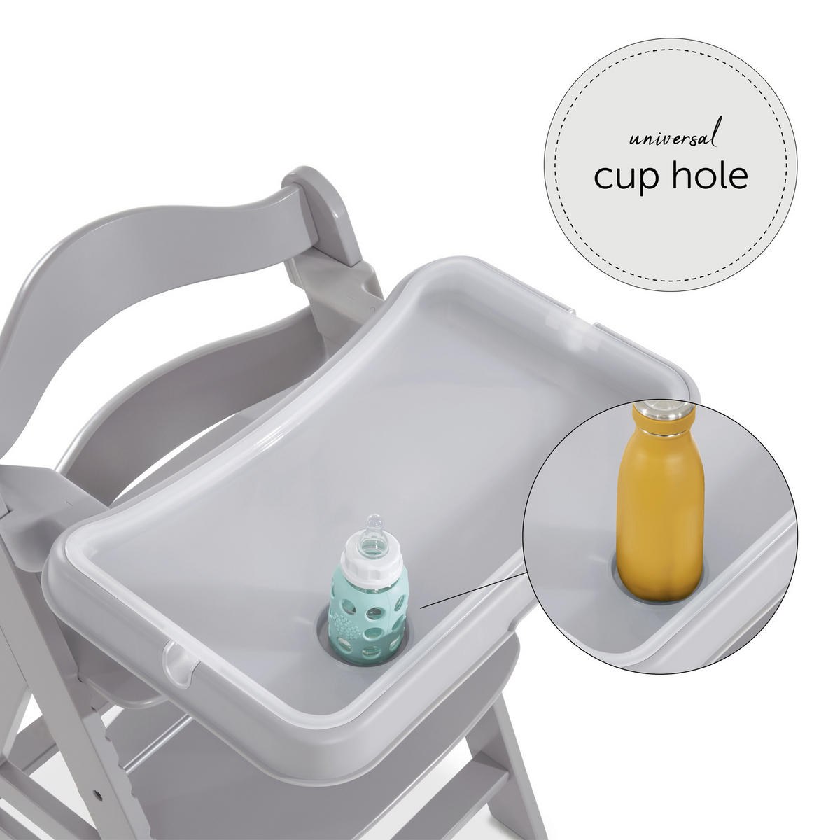 ESS- UND SPIELBRETT Alpha Tray  - Grau, Trend, Kunststoff (46/56,5/22,5cm) - Hauck
