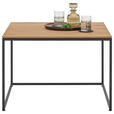 BEISTELLTISCH in Holz, Metall 70/70/47,5 cm  - Eichefarben/Anthrazit, Design, Holz/Metall (70/70/47,5cm) - Valnatura