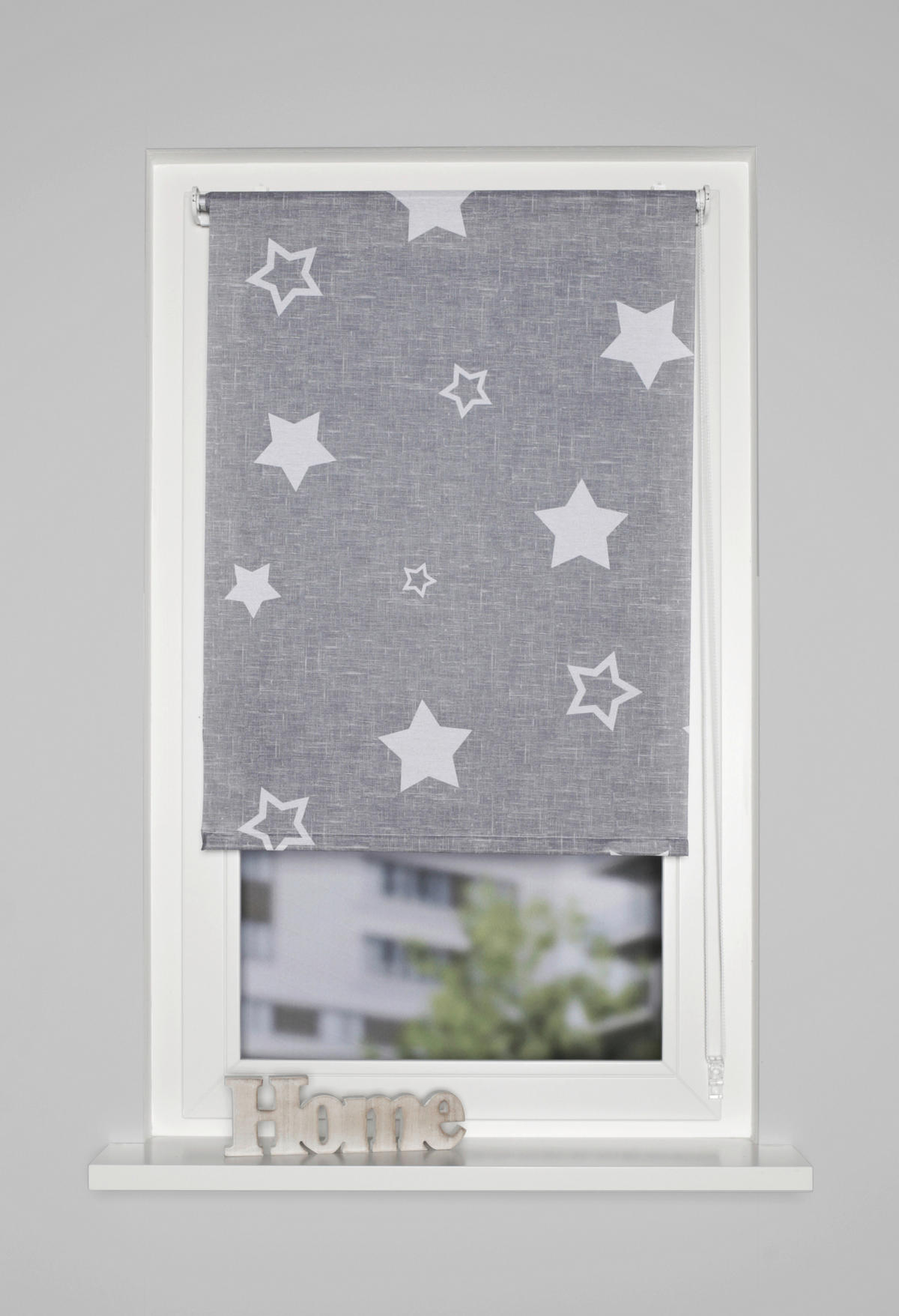 KLEMMROLLO 45/150 cm  - Grau, KONVENTIONELL, Textil (45/150cm)