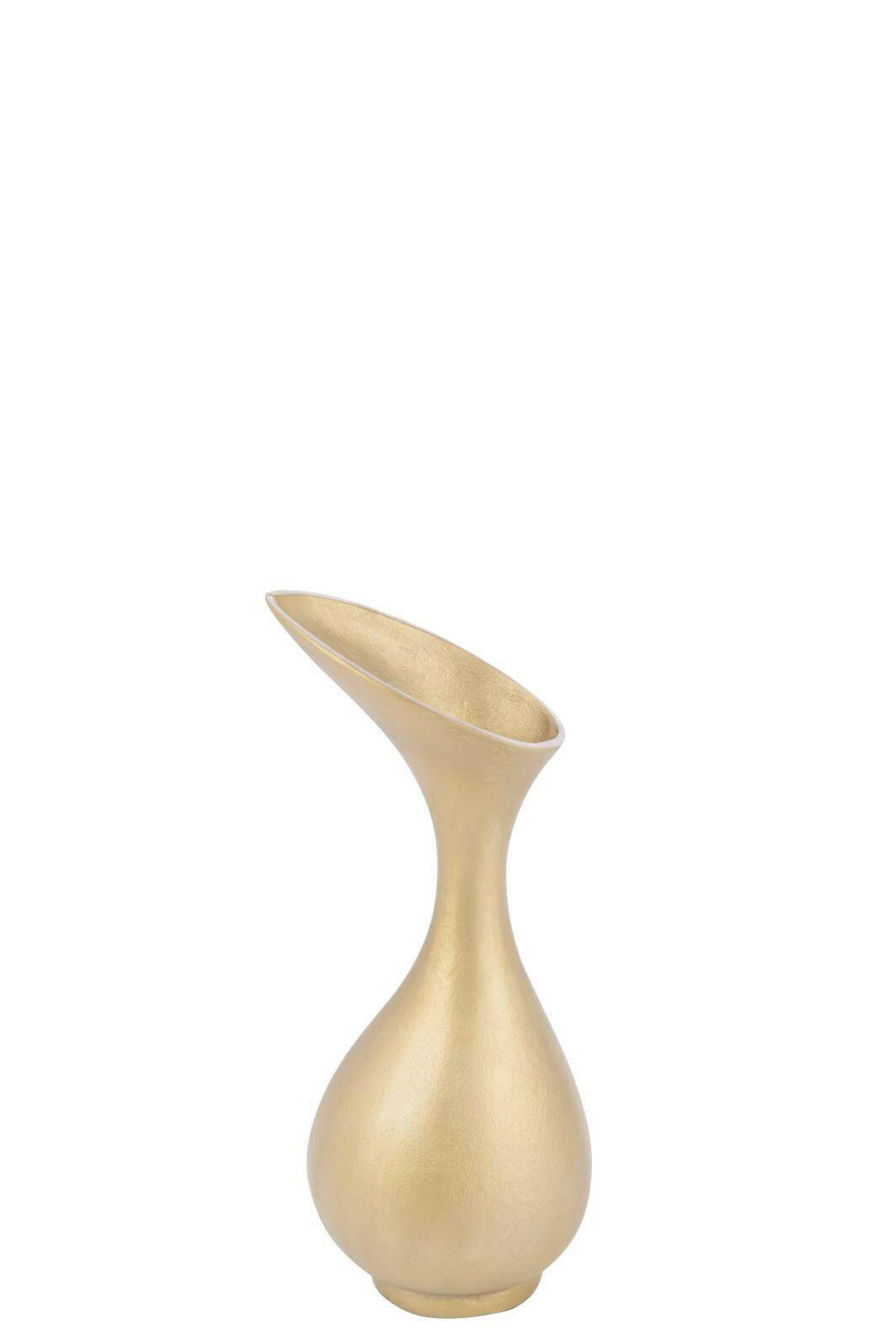 DEKOVASE  - Goldfarben, Basics, Metall (19/17/45cm)