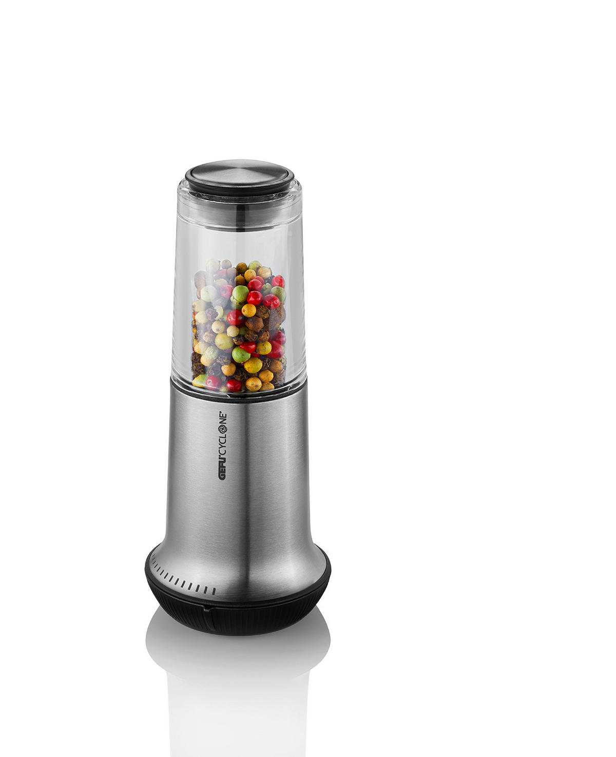 GEWÜRZMÜHLE X-Plosion  - Edelstahlfarben/Transparent, Design, Keramik/Kunststoff (6,2/15cm) - Gefu