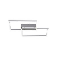 LED-DECKENLEUCHTE 50,4/42/7 cm   - Nickelfarben, Design, Kunststoff/Metall (50,4/42/7cm)