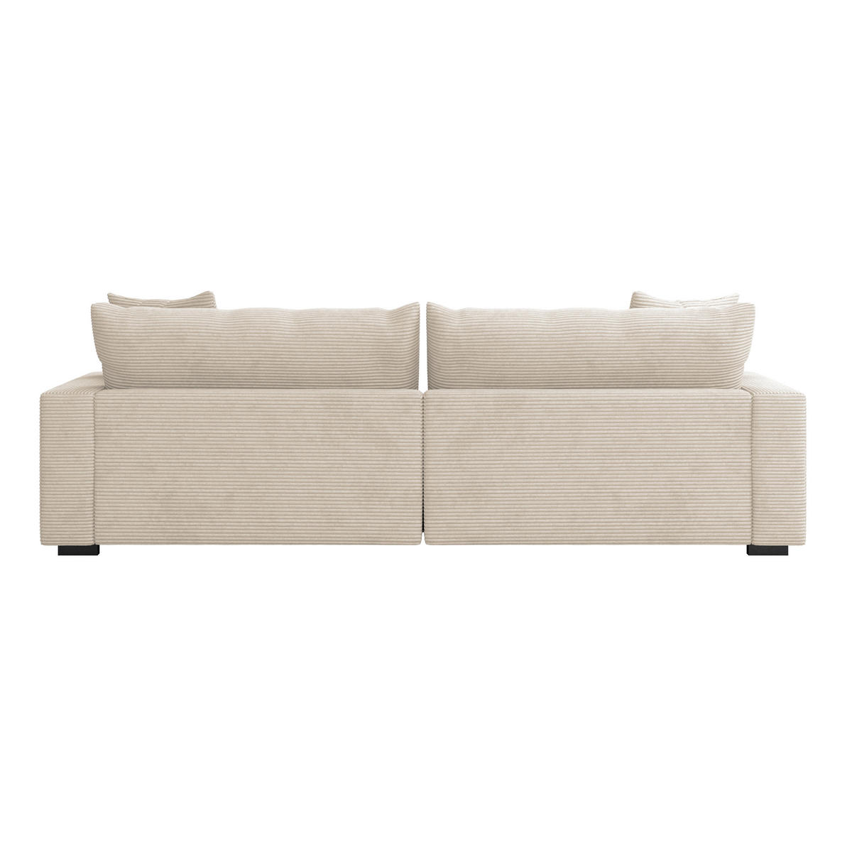 MEGASOFA Perlmutt  - Wengefarben/Perlmutt, Trend, Kunststoff/Textil (261/83/124cm) - Livetastic