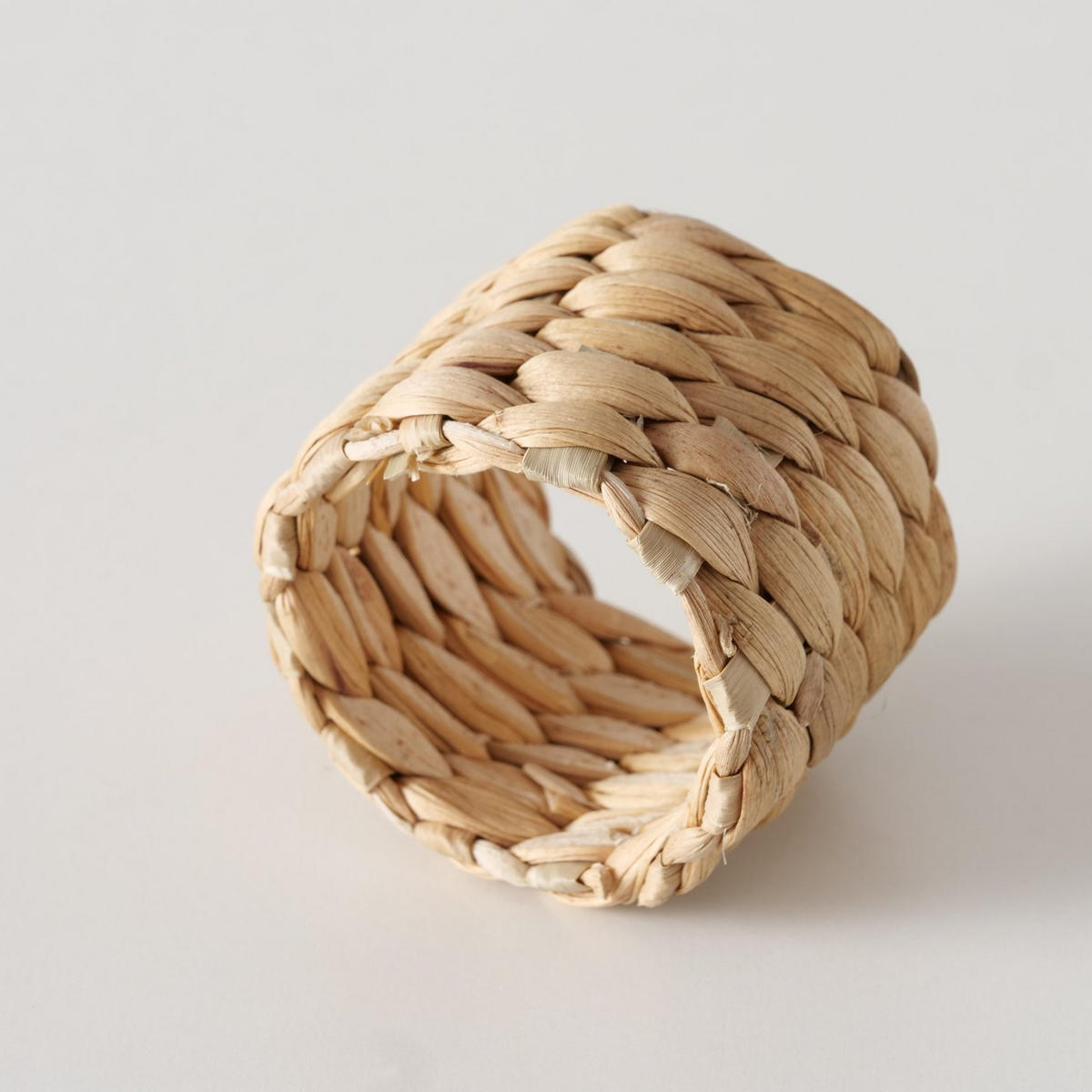 SERVIETTENRING   4 Stück  - Naturfarben, Basics, Naturmaterialien (4,5/3,5cm)