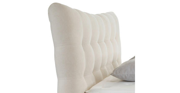 Boxspringbett mit Kontinental Matratze 180x200 Domino - Beige, KONVENTIONELL, Holz (180/200cm) - James Wood