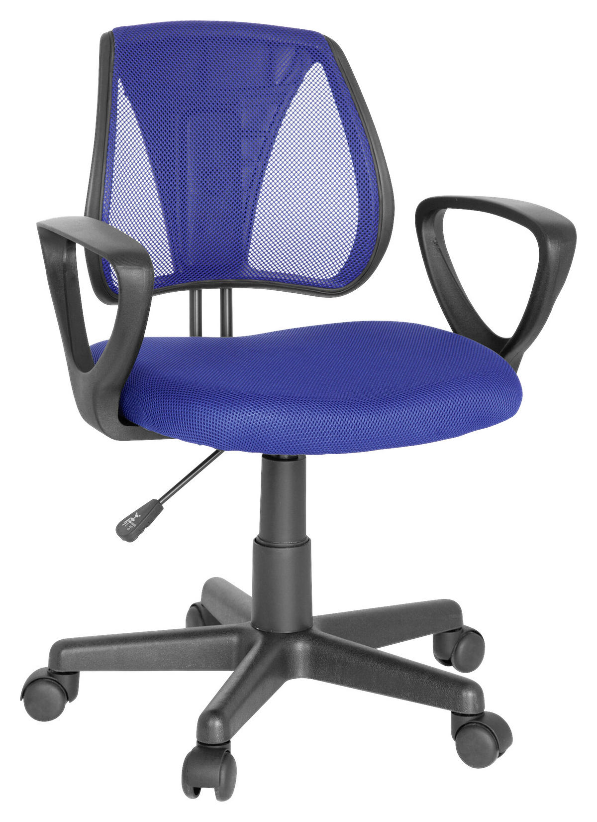 JUGENDDREHSTUHL Dunkelblau  - Schwarz/Dunkelblau, Basics, Kunststoff (58/75-92/45cm) - MID.YOU