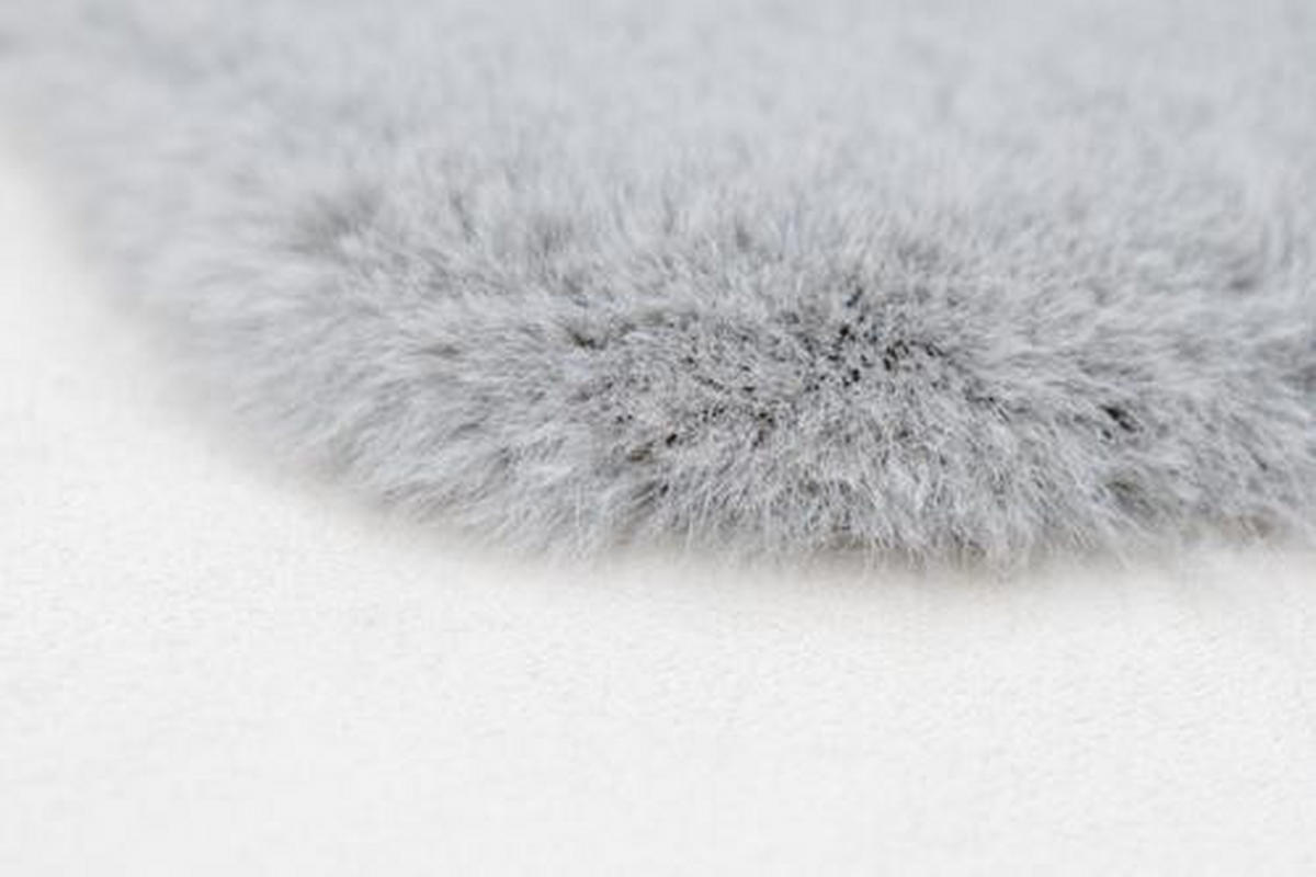 KOBEREC S VYSOKÝM VLASEM, 60/90 cm, modrá, šedá - šedá/modrá, Trend, textil (60/90cm)