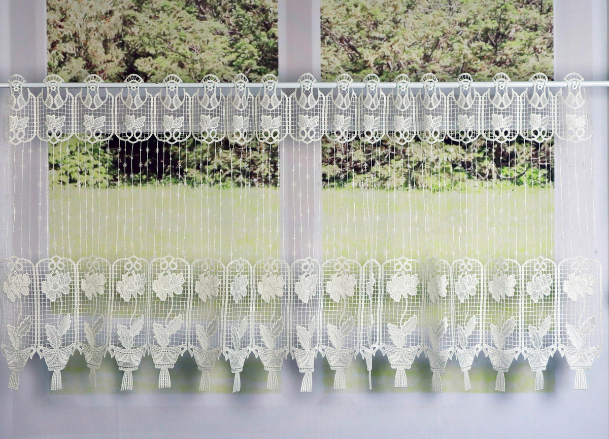 KURZGARDINE    143/58 cm  - Weiß, Basics, Textil (143/58cm)