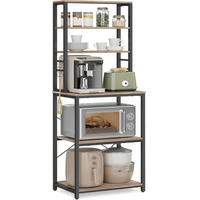 REGAL  60/167/40 cm Schwarz, Greige  - Greige/Schwarz, MODERN, Holzwerkstoff/Metall (60/167/40cm) - MID.YOU
