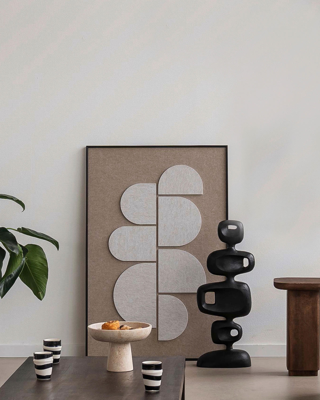 BILD 80/120/10 cm  - Schwarz/Braun, Basics, Holz/Kunststoff (80/120/10cm)