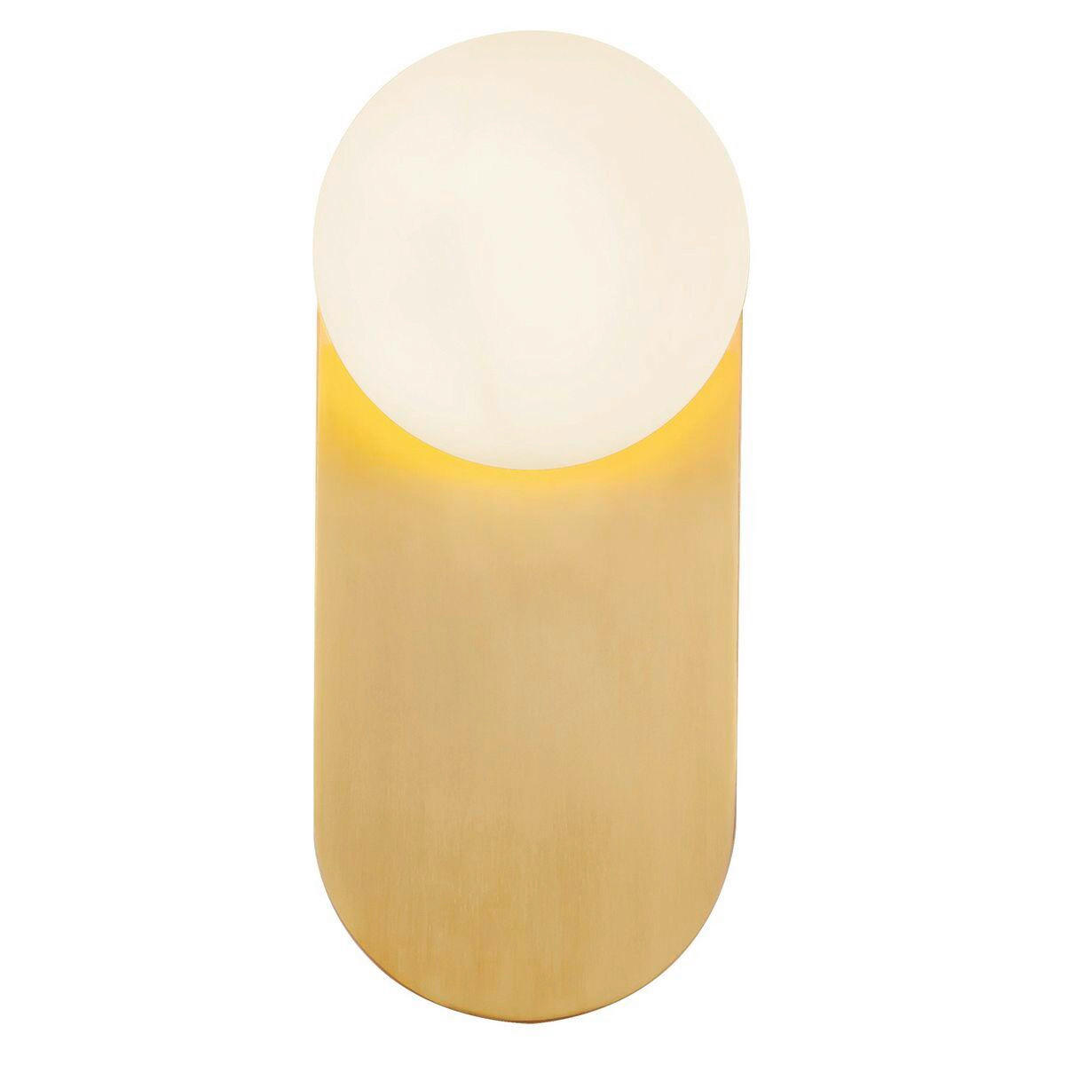 WANDLEUCHTE Alora Mood 32/14,2/12,1 cm  - Goldfarben, Design, Glas/Metall (32/14,2/12,1cm) - Elstead Lighting