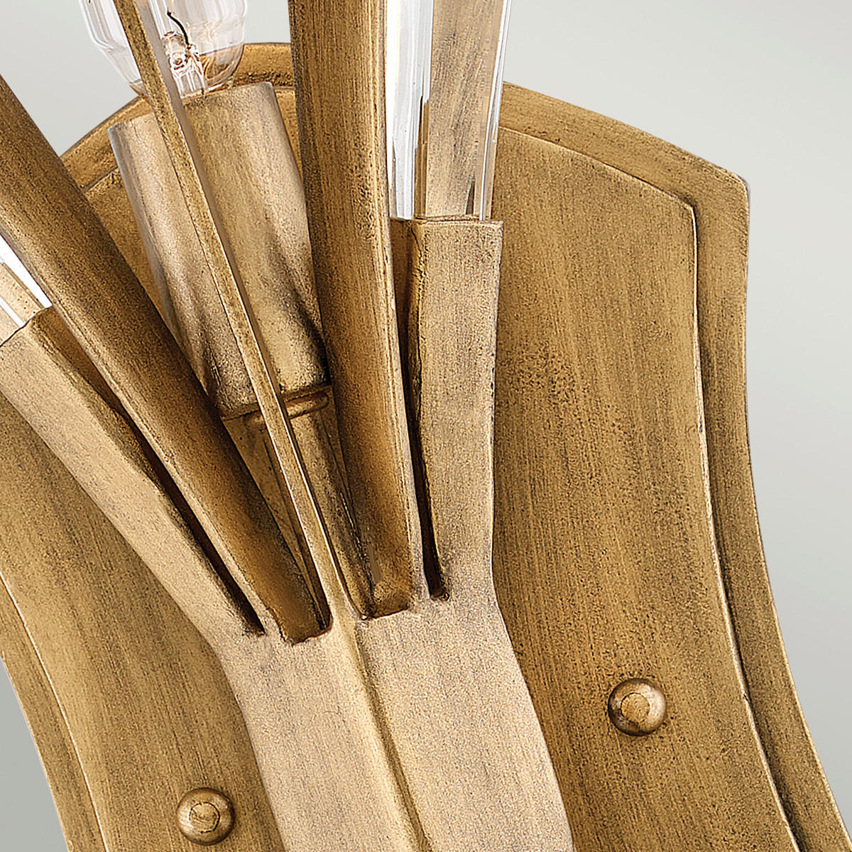 WANDLEUCHTE - Goldfarben, Konventionell, Glas/Metall (23.5/13,3/43,8cm) - Elstead Lighting
