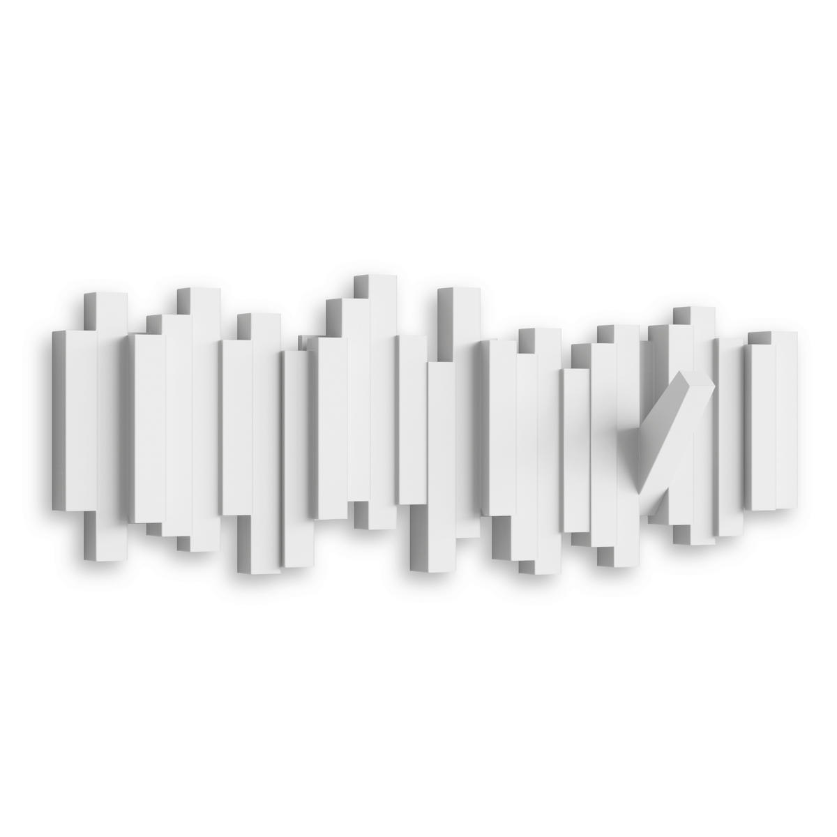 ŠATNÍ LIŠTA - bílá, Design, plast (49/18/3cm) - Umbra