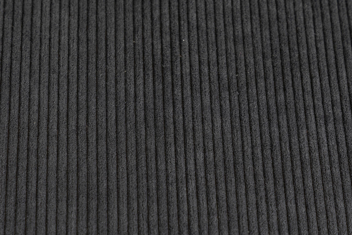 SITZBANK 180/93/67 cm Cord Anthrazit Metall  - Anthrazit/Schwarz, Design, Textil/Metall (180/93/67cm) - Novel